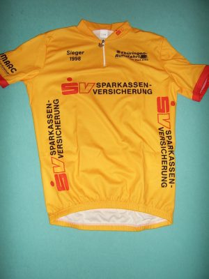 THURINGEN RUNDFARTH - CLASSIFICATION GÉNÉRALE - 1998 - CHEMISE DE CYCLISME